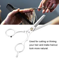 Hair Cutting, Scissors Shears Professional, Home Use Hair Scissors, 6.1In, Thinning Scissors Regular Hairdressing Scissor Stainless Steel Tooth Shear for Families, Pets, Barber Salon(#01)-thumb2