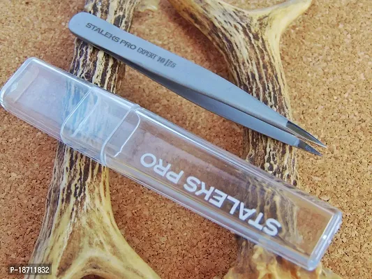 Ingrown Hair Tweezers - STALEKS PRO - type 5 - Pinpoint Tip Tweezer - Surgical Stainless Steel - Durability - Precision - Handmade - For Experts - And Professionals.-thumb2