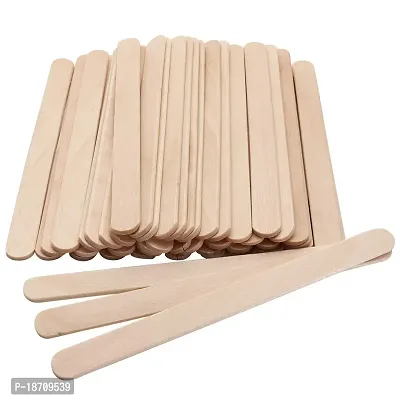 Xujia Large All Natural Wax Applicator Sticks 4 Inch (Pack of 200)-thumb2