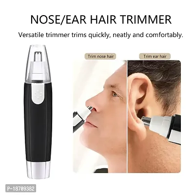 Painless Ear and Nose Hair Trimmer, Electric Nose Hair Shaver, Portable Facial Hair Clippers for Men and Women, Battery-Operated Nose Hair Remover-thumb5