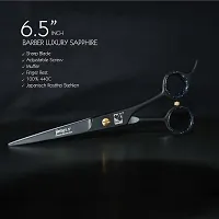 Professionally Finished Stainless Steel Hair Cutting Scissors - Smooth and Durable Barber Scissors for Home and Saloons - Easy usage soft inner finger rounds tool for Men/Women (Barber Scissors, 6.5)-thumb4