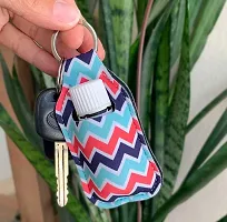 Party Girl Kim Hand Sanitizer Holder - Easy to Use Travel Size Hand Sanitizer Keychain, Attaches Easily to Your Purse, Backpack, Diaper Bag With Key Ring Carabiner Clip for 1 oz Bottles Serape Tie Dye-thumb2