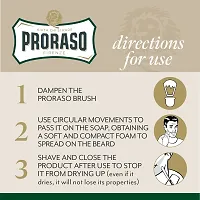 PRORASO Shaving Soap in a Bowl, Refreshing and Toning, 5.2 oz-thumb2