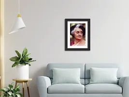 inspire TA Indira Gandhi Inspirational Poster Congress Party Office Photo Frame Painting For Room Wall Frames, Wall Painting, Multicolour, Abstract (SET 1, 12 X 9 INCH) (Indira Gandhi)-thumb2