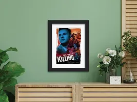 inspire TA The Killing Crime Drama Tv Series Poster Hollywood Movie Painting Posters Collection Photo Framed Laminated Poster With Black Frame 12 X 9 Inch-thumb3