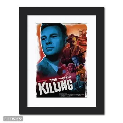 inspire TA The Killing Crime Drama Tv Series Poster Hollywood Movie Painting Posters Collection Photo Framed Laminated Poster With Black Frame 12 X 9 Inch-thumb0