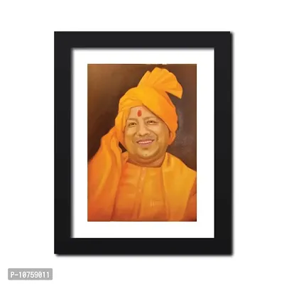 inspire TA Yogi Adityanath Inspirational Poster Photo Frame Painting For Room Wall Frame, Wall Painting, Multicolour, Abstract (SET 1, 12 X 9 INCH)