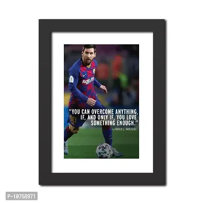 inspire TA Lionel Messi Quotes Wall Frames Football Players Motivational Quotes Inspirational Poster Painting For Room Wall Painting, Abstract (12 inches x 9inches)