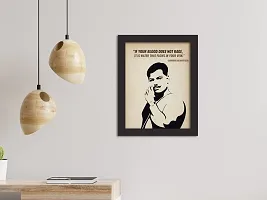 inspire TA Chandrasekhar Azad Poster Freedom Fighters Inspirational Quotes Painting For Office Room Wall Photo Frames, Wall Art Laminated Poster With Black Frames (12 X 9 INCH)-thumb3