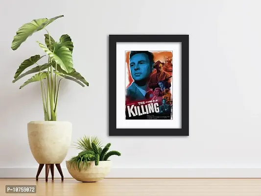 inspire TA The Killing Crime Drama Tv Series Poster Hollywood Movie Painting Posters Collection Photo Framed Laminated Poster With Black Frame 12 X 9 Inch-thumb5