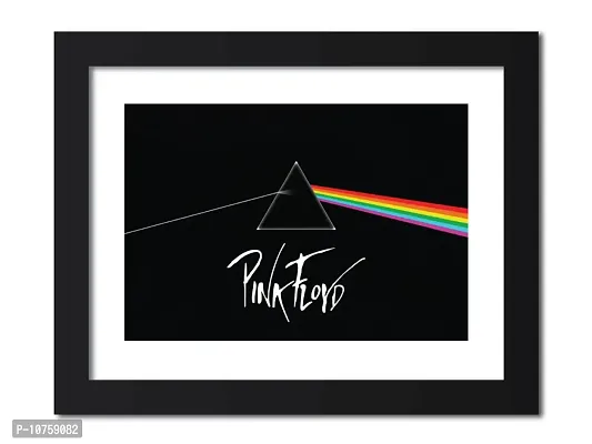 inspire TA Pink Floyd Poster Rock band Poster Vintage Music Band Painting Wall Frames, Laminated Poster With Black Frames (12 X 9 INCH)-thumb0