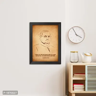 inspire TA Atal Bihari Vajpayee Poster Freedom Fighter Poster Inspirational Quotes Painting For Office Room Wall Photo Frames, Wall Art Laminated Poster With Black Frames (12 X 9 INCH)-thumb5