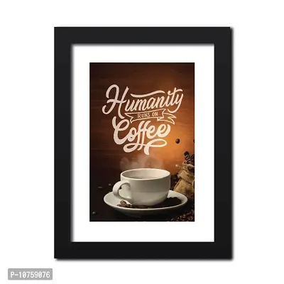 inspire TA Coffee Quotes Wall Frames Coffee Motivational Photo Frame For Cafe & Home Wall Paintings With Laminated Posters (12 X 9) Inch-thumb0