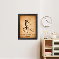 inspire TA Swami Vivekananda Poster Freedom Fighters Inspirational Quotes Paintings For Office Room Wall Frames, Laminated Poster With Black Frame (12 X 9 INCH)-thumb4