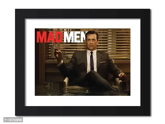 inspire TA Madmen Web Series Poster A Hollywood Movie Poster Collection Photo Framed Painting ( 12 X 9 Inch)