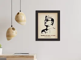 inspire TA Subhas Chandra Bose Poster Freedom Fighters Inspirational Quotes Painting For Office Room Wall Photo Frames, Wall Art Laminated Poster With Black Frames (12 X 9 INCH)-thumb3