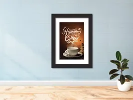 inspire TA Coffee Quotes Wall Frames Coffee Motivational Photo Frame For Cafe & Home Wall Paintings With Laminated Posters (12 X 9) Inch-thumb3