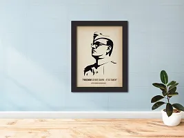 inspire TA Subhas Chandra Bose Poster Freedom Fighters Inspirational Quotes Painting For Office Room Wall Photo Frames, Wall Art Laminated Poster With Black Frames (12 X 9 INCH)-thumb4