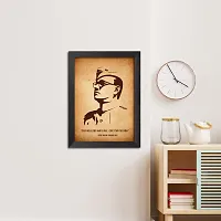 inspire TA Subhas Chandra Bose Poster Freedom Fighters Inspirational Quotes Paintings For Office Room Wall Frames, Laminated Poster With Black Frame (12 X 9 INCH)-thumb4