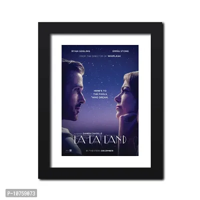 inspire TA La La Land Movie Poster A musical romance film Vintage Movie Poster Motivational Cinema Poster For Room Wall Frames, Wall Painting, Abstract (12 inches x 9inches)-thumb0