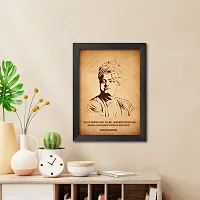 inspire TA Swami Vivekananda Poster Freedom Fighters Inspirational Quotes Paintings For Office Room Wall Frames, Laminated Poster With Black Frame (12 X 9 INCH)-thumb2