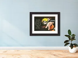 inspire TA Naruto Uzumaki Quotes Anime Painting Wall Frames, Wall Art Laminated Poster With Black Frames (12 X 9 INCH)-thumb4