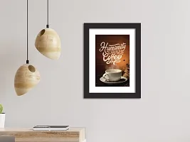 inspire TA Coffee Quotes Wall Frames Coffee Motivational Photo Frame For Cafe & Home Wall Paintings With Laminated Posters (12 X 9) Inch-thumb4