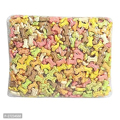 Freshly Baked Original Mixed Chicken Biscuits Chicken, Egg, Strawberry, Milk 1 kg Dry Dog Biscuits Young, Adult, Senior Dog Food (Mix, 1 KG)-thumb0
