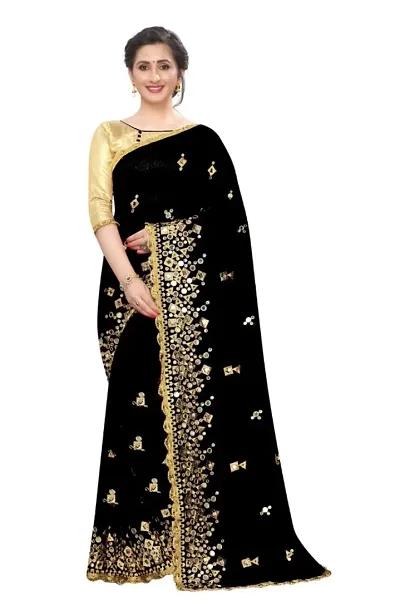 Alluring Georgette Saree with Blouse piece 