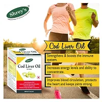 Shrey's Cod Liver Oil | Vitamins A  D | Boost Immunity | Increase Energy Level | Supports Healthy Heart | Maintain Healthy Brain and Vision Health - 100 Capsules (Immunity Booster)-thumb2