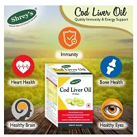 Shrey's Cod Liver Oil | Vitamins A  D | Boost Immunity | Increase Energy Level | Supports Healthy Heart | Maintain Healthy Brain and Vision Health - 100 Capsules (Immunity Booster)-thumb3