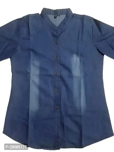 AADISHAKTI CART Womens Special Denim Shirt-use as Formal as Well as Casual wear(17-18years) (M)