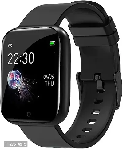 Stylish Black Monitor Distance Tracker Calendaring Sedentary Reminder Text Messaging Pedometer Calorie Tracker Heart Rate Monitor Smartwatch-thumb0