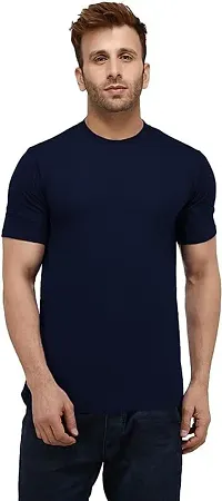 NEUV Men's Solid T-Shirt with a Classic Fit