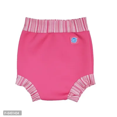 Splash About Happy Nappy Pink Candy Stripe-Medium-thumb0