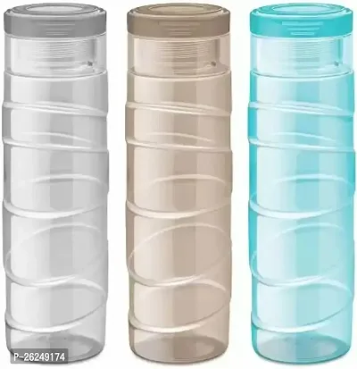 Stylish Water Bottle, 1000ml, Pack Of 3