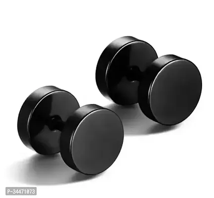 Trendy Silver Golden Black Round Barbell Dumbbell Studs Pack of 5