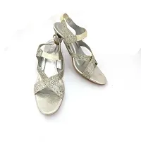 Women Silver Heels Sandal-thumb1