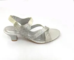 Women Silver Heels Sandal-thumb2