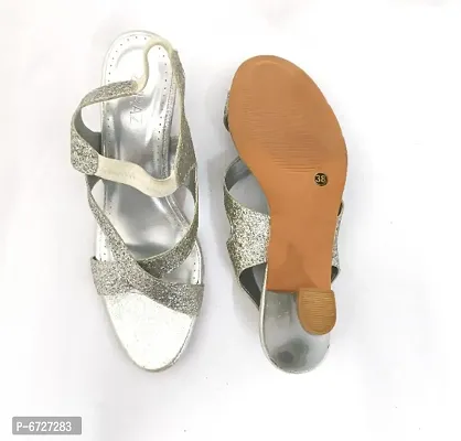 Women Silver Heels Sandal-thumb4