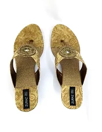 Women GOLDEN Flats Sandal-thumb1