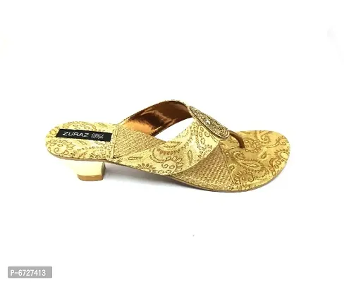 Women GOLDEN Flats Sandal-thumb3