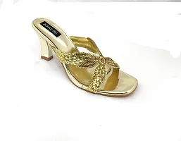 Women GOLDEN Heels Sandal-thumb2