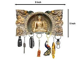 Gudki Wooden Key Holder for Wall Stylish with for Keys | Dulce Hogar Key Holder Design Key Stand for Home Decor Wall Decor Wall Room Decor Keys Stand Style -02-thumb1