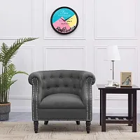 Gudki Plastic Decorative Round Wall Clock for Home|Office|Living Room|edroom|Kitchen Size 11X11X1.5 Inches Style-452-thumb1