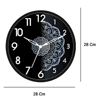 Gudki Analog Wall Clock, Round Black Wall Clock, Wall Clock Home Decor Living Room.-thumb1