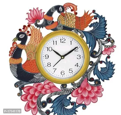 Stylish Handmade Designer Peacock Wall Clock