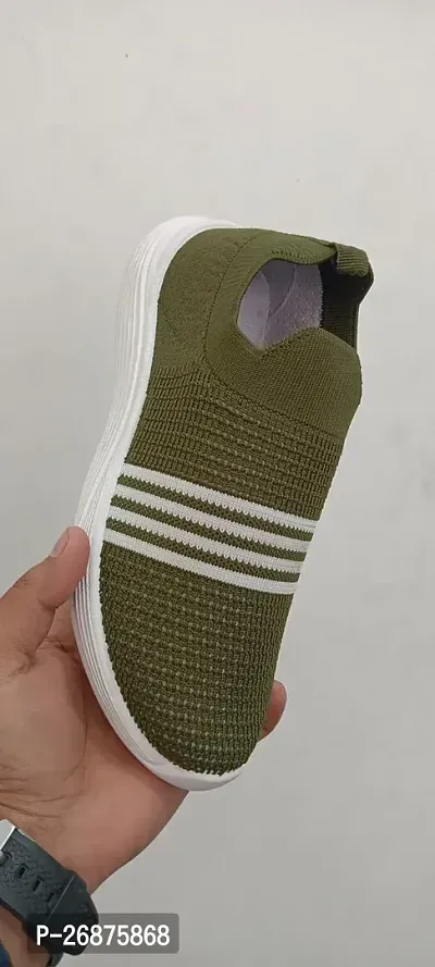 Elegant Green Mesh Casual Shoes For Women