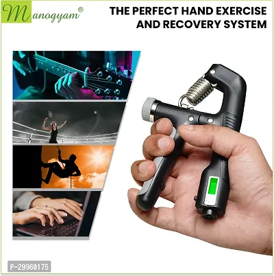 Classic Adjustable Hand Grip Strengthener Adjustable 10-100Kg Exerciser With Counter Pack Of 1-thumb5