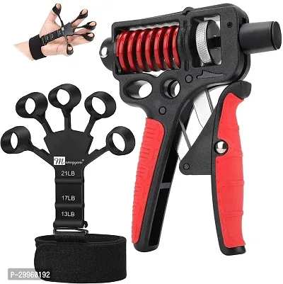 Classic Combo Pack Of Professional Heavy Duty Hand Gripper and Finger Trainer Hand Workout Pack Of 2-thumb0